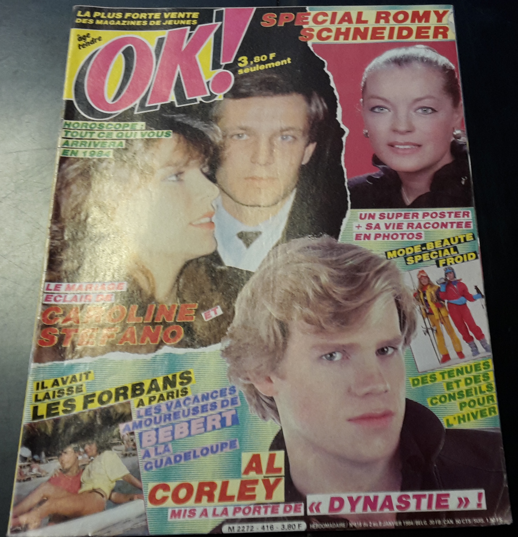 OK 1984: Romy Schneider, Al Corley ( Denver Clan ) Caroline & Stefano Cover !