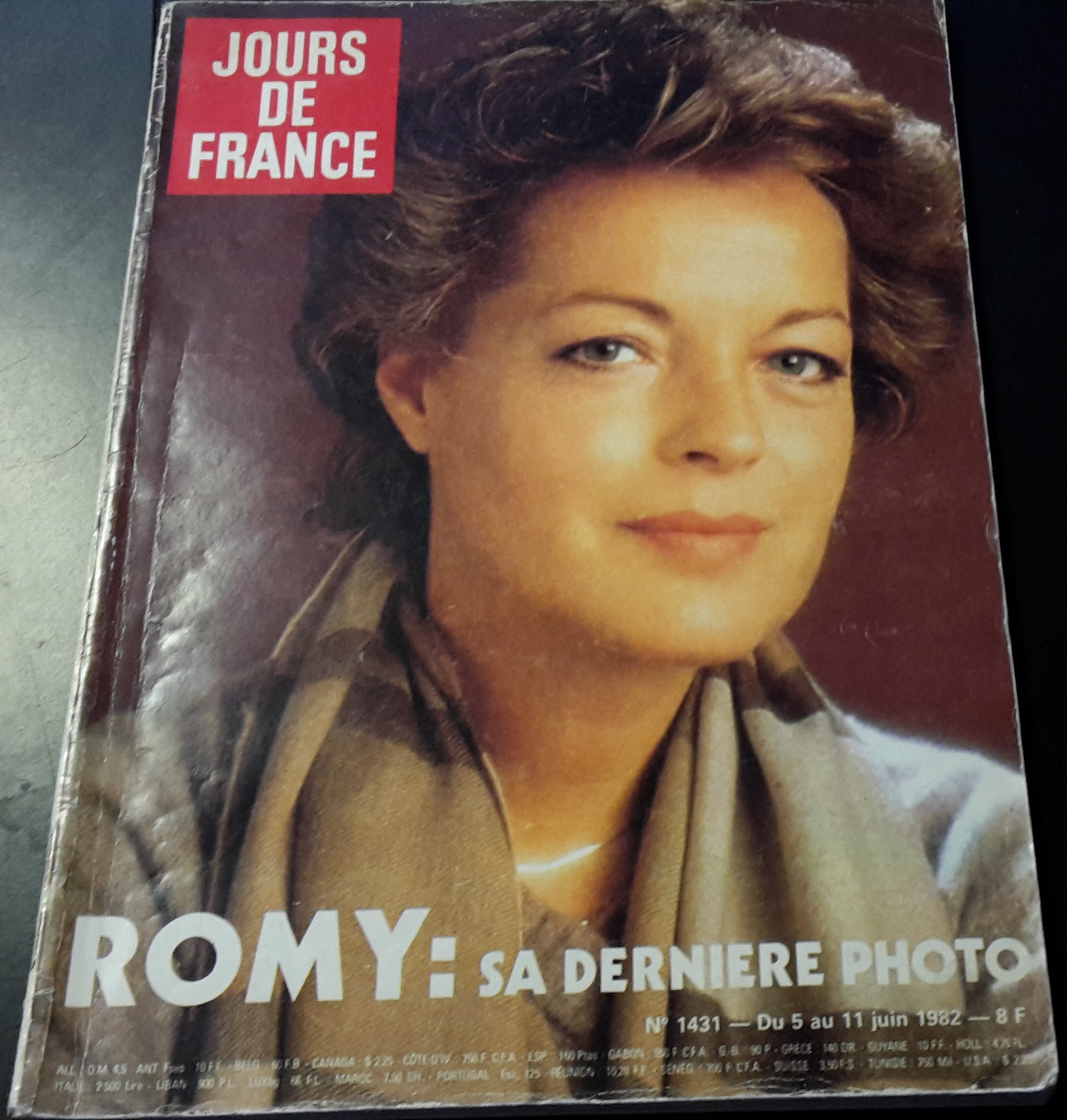 Jours de France 1982 / 1431: Romy Schneider Cover !