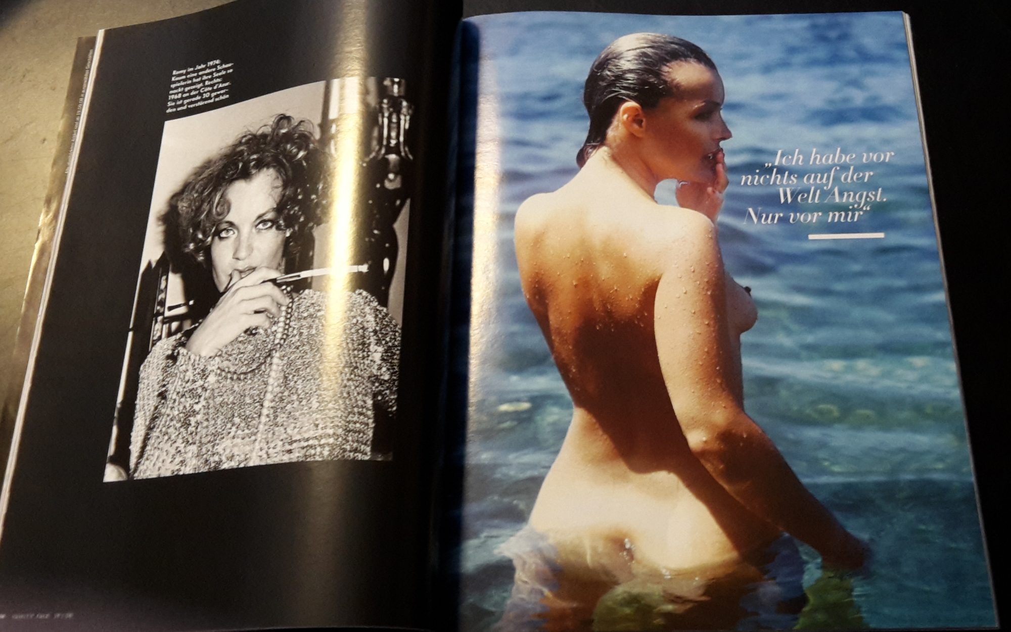 Vanity Fair 2008 / 39: Romy Schneider Cover und Bericht - Romy nackt !