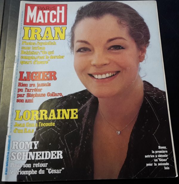 Paris Match 1979 / 1551: Romy Schneider Cover !
