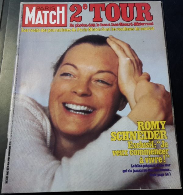 Paris Match 1981 / 1667: Romy Schneider Cover !