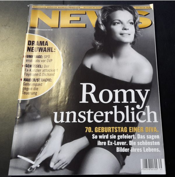 News Nr: 35 / 2008: Romy Schneider Cover ( 70. Geburtstag )