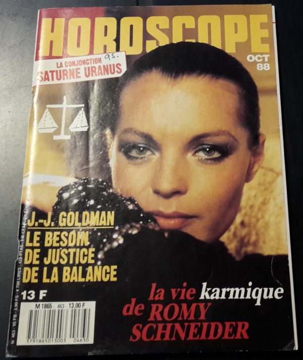 Horoscope Oct. 1988: Romy Schneider Cover !