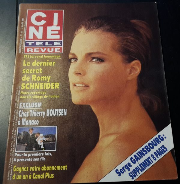 Cine Tele Revue 1991 / 10: Romy Schneider Cover !