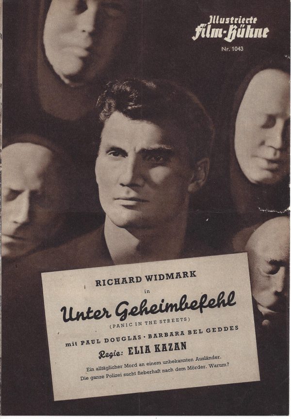 1043: Unter Geheimbefehl ( Elia Kazan ) Richard Widmark, Barbara Bel Geddes, Paul Douglas, Walter Jack Palance,