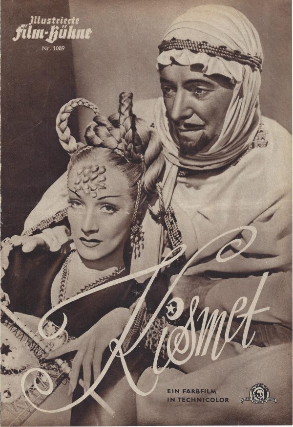 1089: Kismet ( William Dieterle ) Marlene Dietrich, Ronald Colman, James Craig, Edward Arnold,