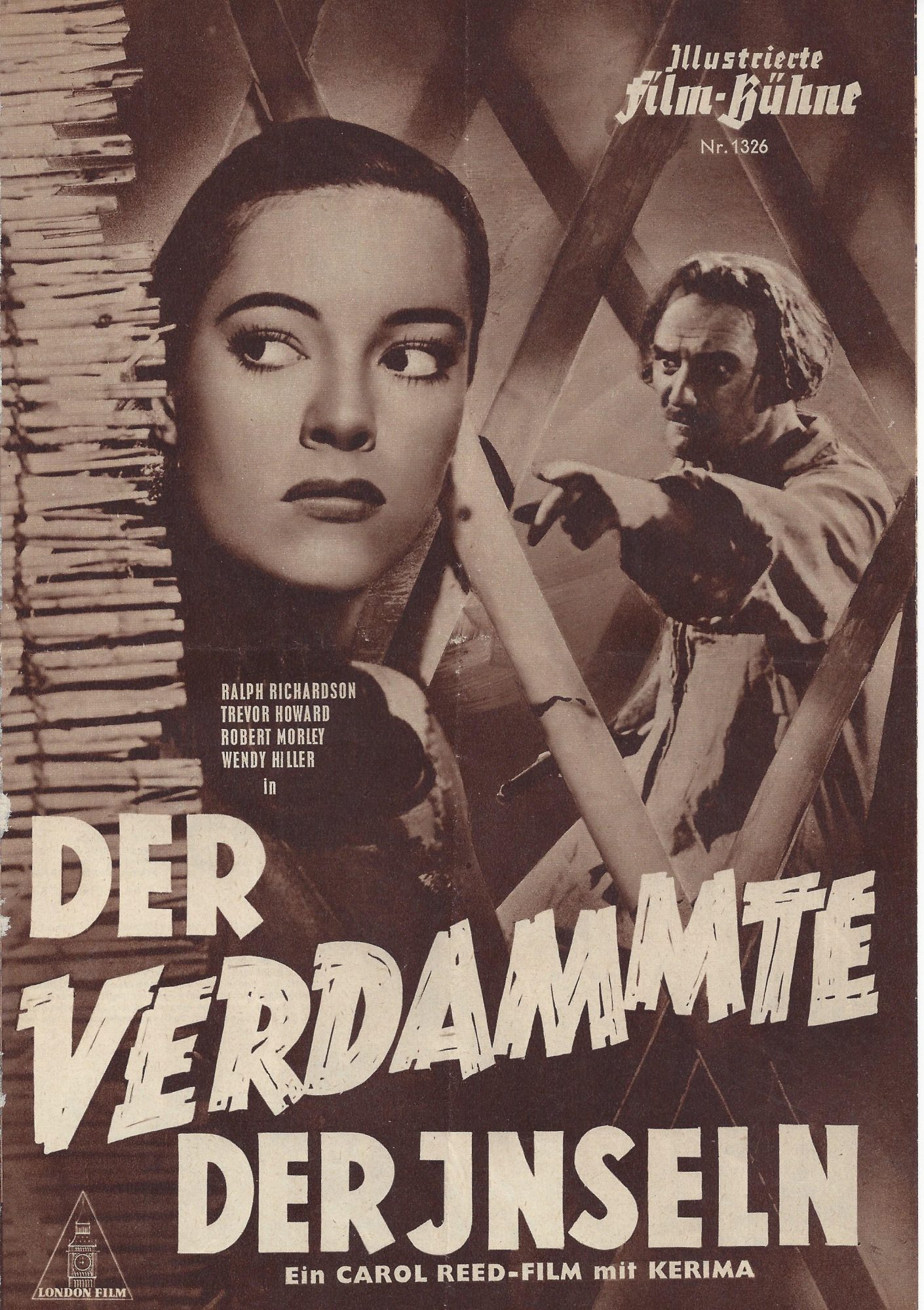 1326: Der Verdammte der Inseln ( Carol Reed ) Ralph Richardson, Trevor Howard, Robert Morley, Wendy Hiller,