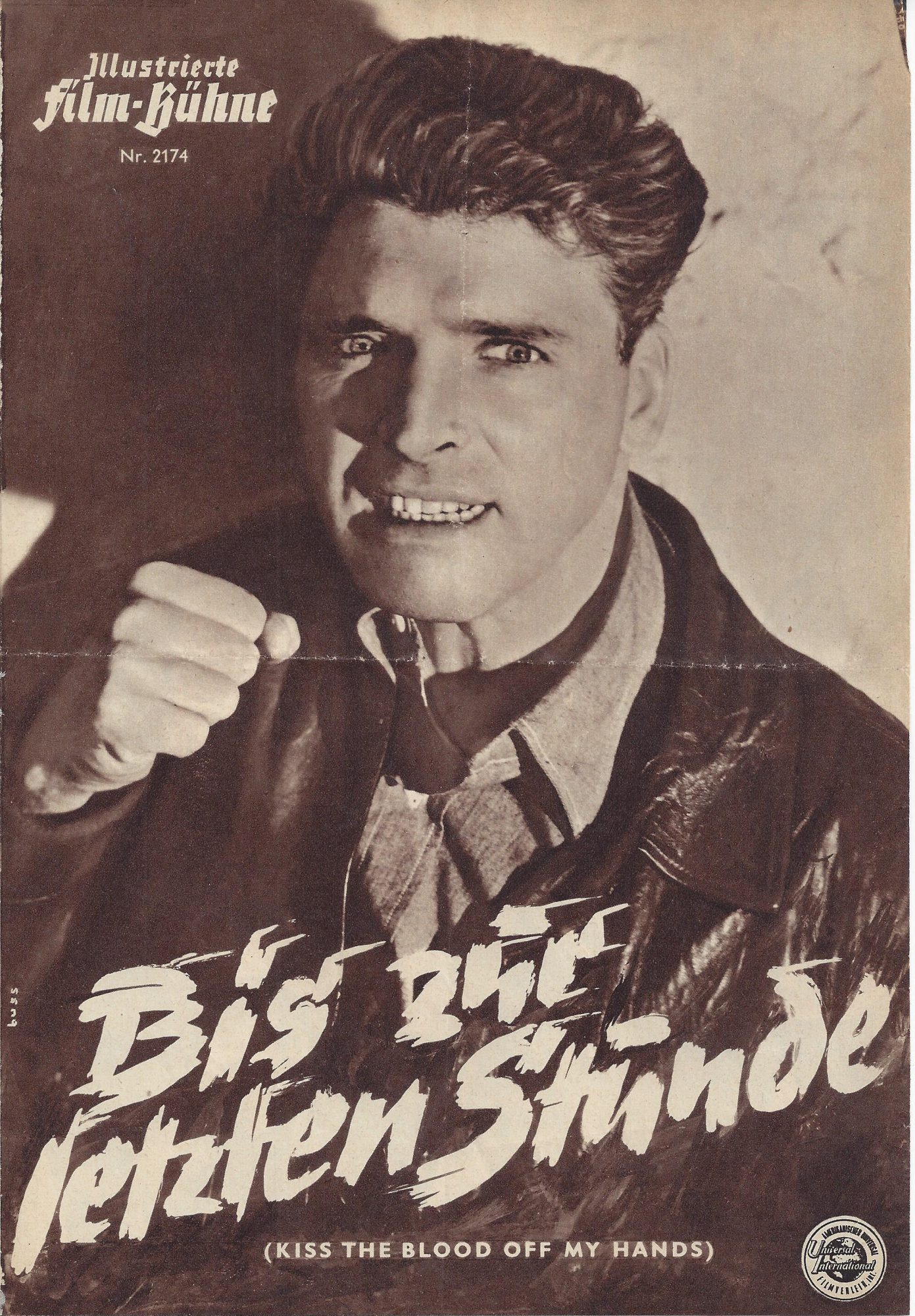 2174: Bis zur letzten Sekunde ( Kiss the blood off my Hands ) Joan Fontaine, Burt Lancester, Robert Newton,