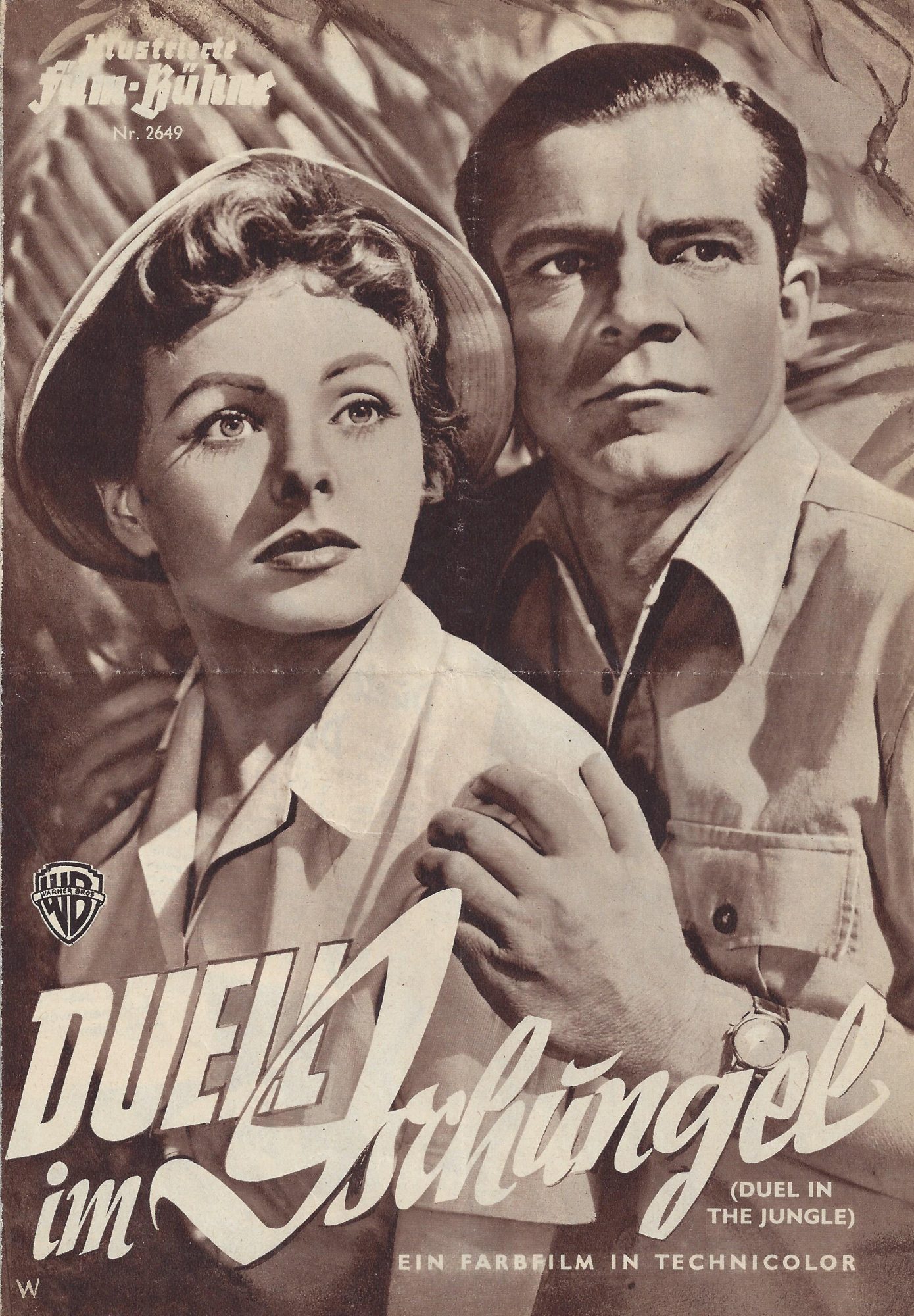 2649: Duell im Dschungel ( duel in the jungle ) ( George Marshall ) Jeanne Crain, Dana Andrews, David Farrar, Wilfred Hyde White,