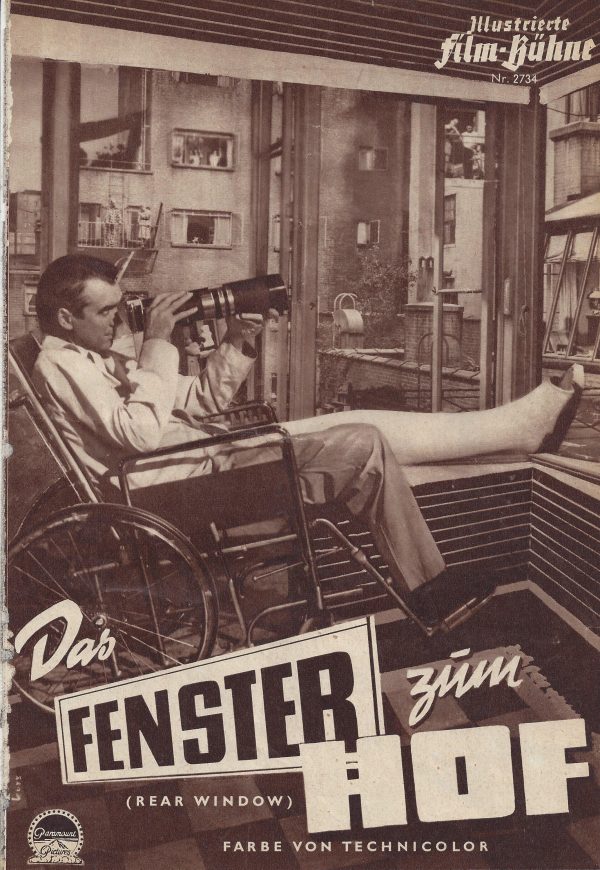 2734: Das Fenster zum Hof ( Rear Window ) ( Alfred Hitchcock ) James Stewart, Grace Kelly, Wendell Corey, Thelma Ritter, Raymond Burr,