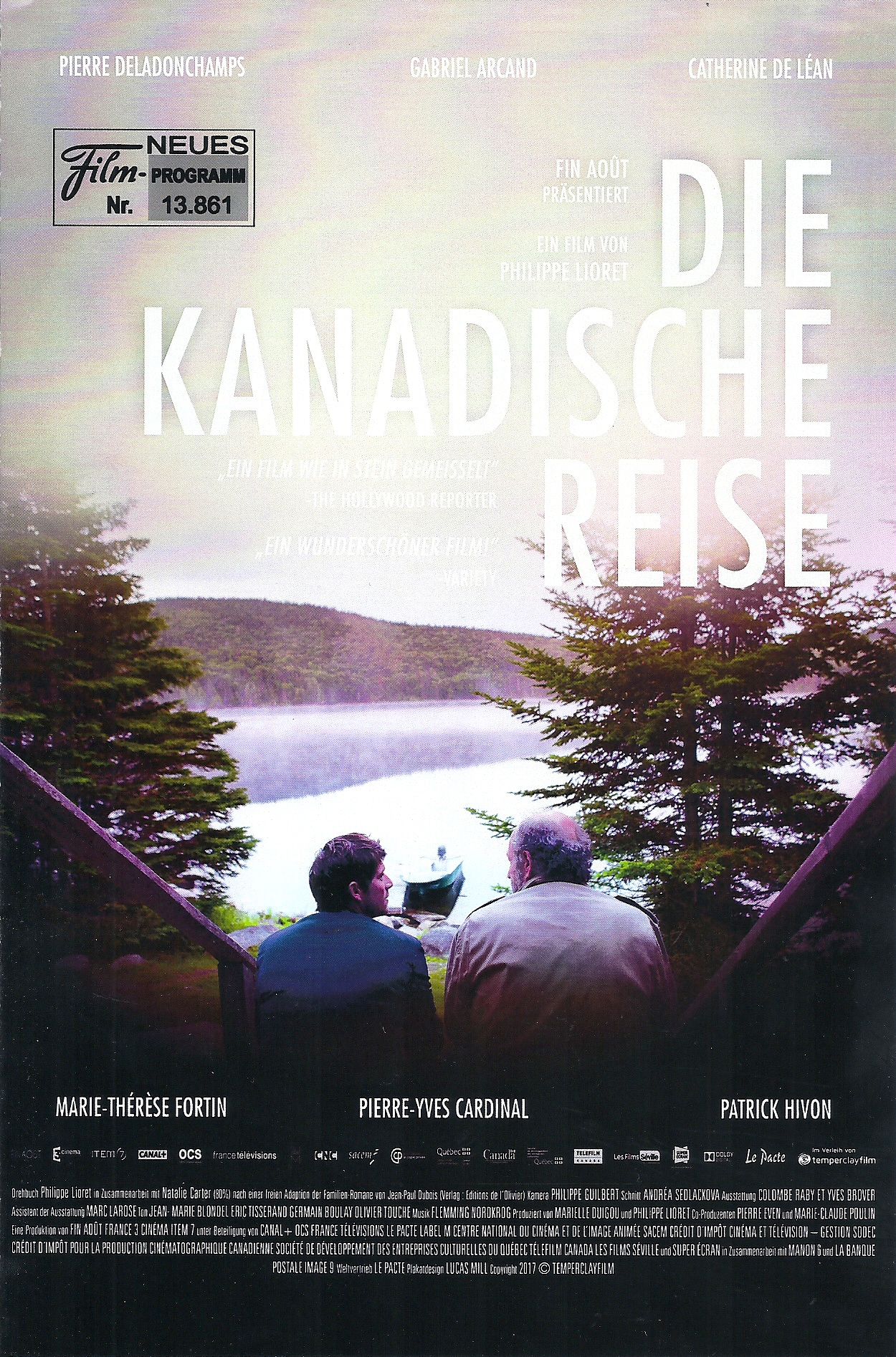 13861: Die Kanadische Reise ( Philippe Lioret ) Pierre Deladonchamps, Gabriel Arcand, Catherine de Lean, Marie Therese Fortin,