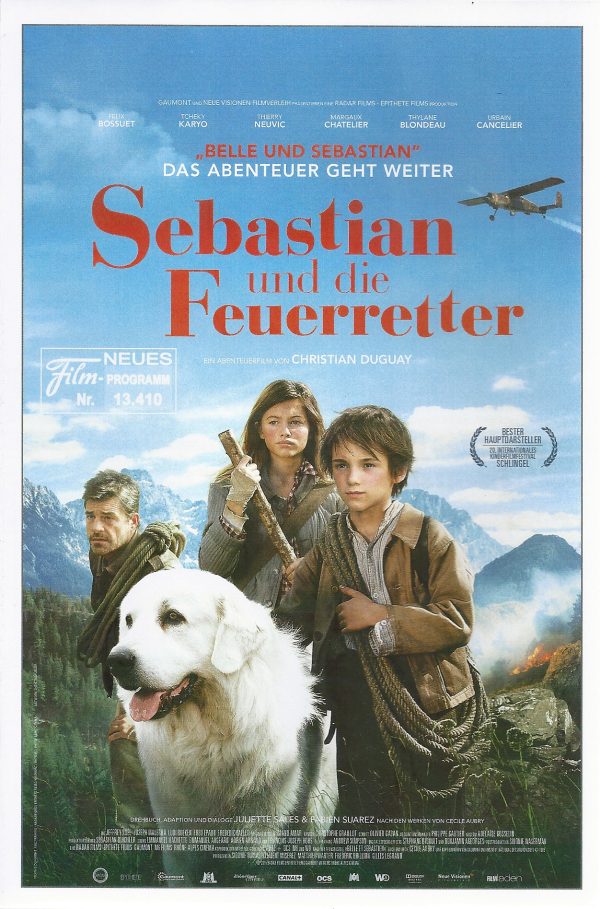 13410: Sebastian und die Feuerretter ( Belle et Sebastien, I´aventure continue ) ( Christian Duguay ) Felix Bossuet, Tcheky Karyo, Thierry Neuvic, Margaux Chatelier, Thylane Blondeau, Urbain Cancelier, Jeffrey Noel,