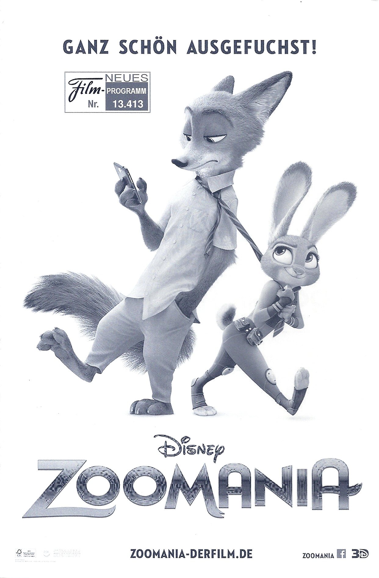 13413: Zoomania ( Walt Disney ) ( Zootopia ) ( Byron Howard, Rich Moore, Jared Bush ) Jason Bateman, Ginnifer Goodwin, Shakira, Idris Elba, Kristen Bell, Alan Tudyk, J. K. Simmons, Jenny Slate,