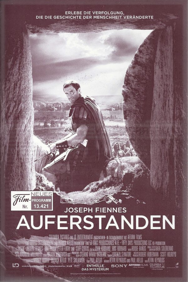 13421: Auferstanden ( Risen ) ( Kevin Reynolds ) Joseph Fiennes, Tom Felton, Peter Firth, Maria Botto, Luis Callejo, Antonio Gil, Richard Atwill, Cliff Curtis, Mark Killeen, Mish Boyko, Stephen Hagan,