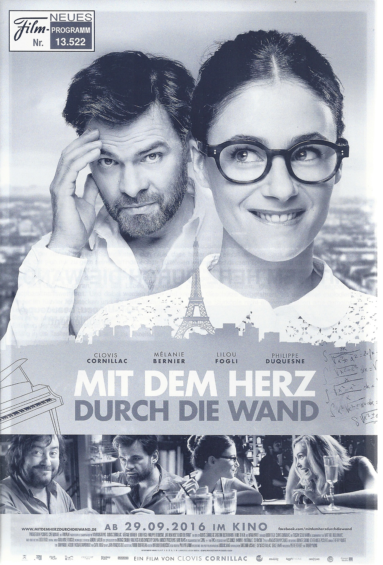 13522: Mit dem Herz durch die Wand ( Un peu beaucoup aveuglement ! ) ( Clovis Cornillac ) Melanie Bernier, Clovis Cornillac, Lilou Fogli, Philippe Duquesne, Gregoire Oesterman,