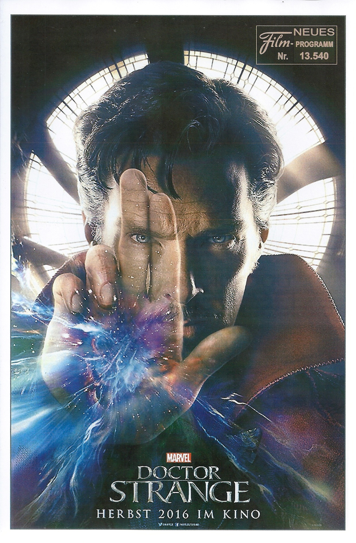 13540: Doctor Strange ( Marvel ) ( Walt Disney ) ( Scott Derrickson ) Benedict Cumberbatch, Chiwetel Ejiofor, Tilda Swinton, Rachel McAdams, Michael Stuhlbarg, Mads Mikkelsen, Benedict Wong, Benjamin Bratt, Scott Adkins, Zara Phythian,