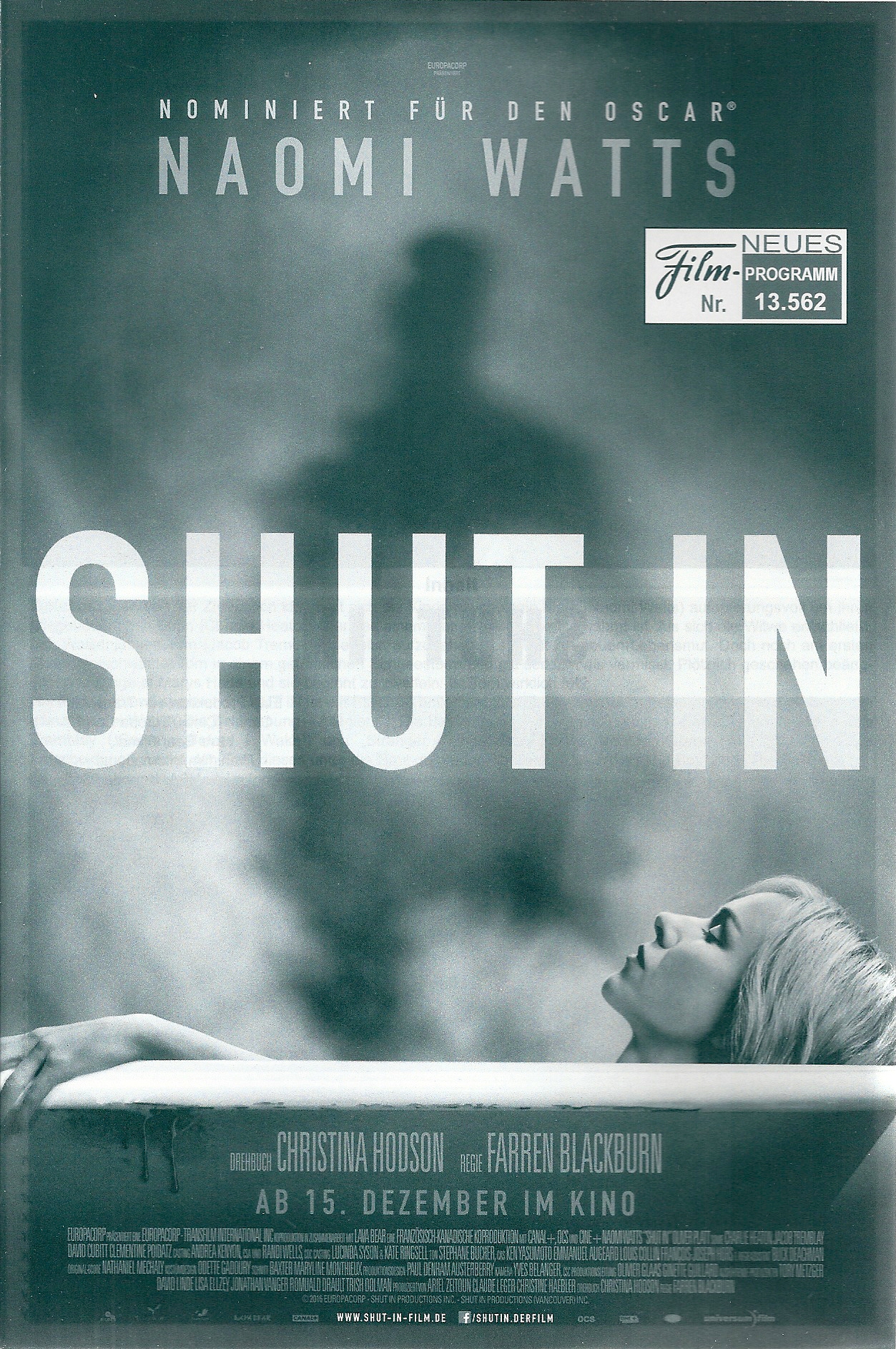13562: Shut in ( Farren Blackburn ) Naomi Watts, Oliver Platt, Charlie Heaton, Jacob Tremblay, Crystal Balint, Alex Braunstein, David Cubitt,
