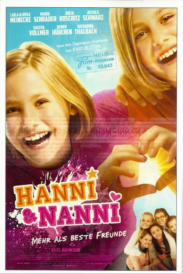 13643: Hanni & Nanni - Mehr als beste Freunde ( Enid Blyton ) Jessica Schwarz, Luise Wolfram, Laila Meinecke, Sascha Vollmer, Katharina Thalbach, Henry Hübchen, Maria Schrader,