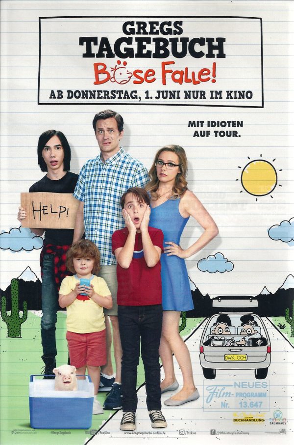 13647: Gregs Tagebuch - Böse Falle ! ( Diary of a Wimpy Kid: The Long Haul ) ( David Bowers ) Jason Drucker, Alicia Silverstone, Tom Everett Scott, Charlie Wright, Owen Asztalos,