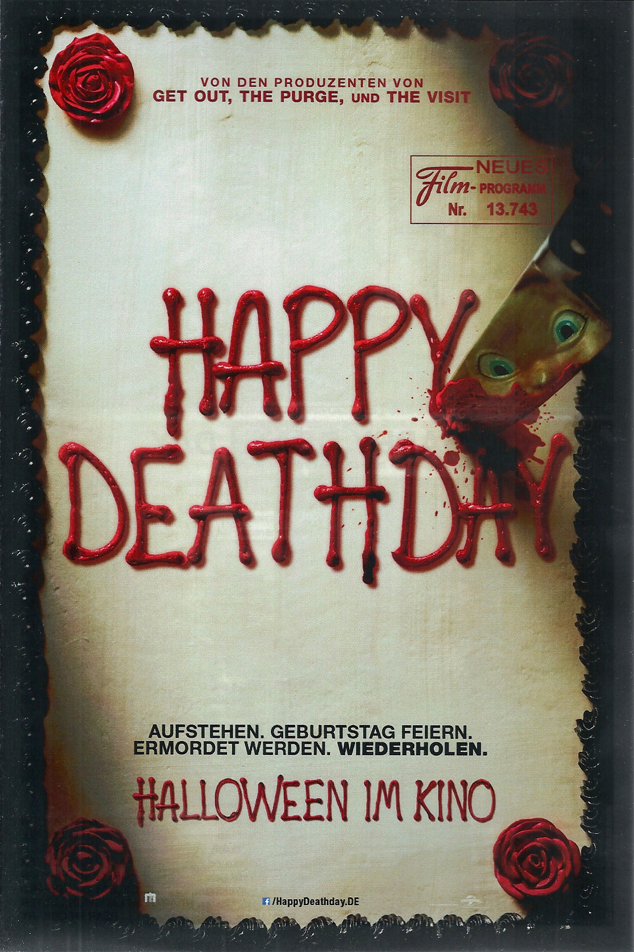 13743: Happy Deathday ( Christopher Landon ) Jessica Rothe, Israel Broussard, Ruby Modine, Charles Aitken, Laura Clifton,