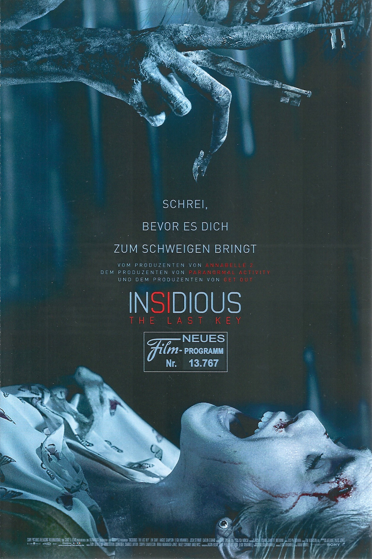 13767: Insidious - The last Key ( Adam Robitel ) Javier Botet, Lin Shaye, Marcus Henderson, Angus Sampson, Leigh Whannell,