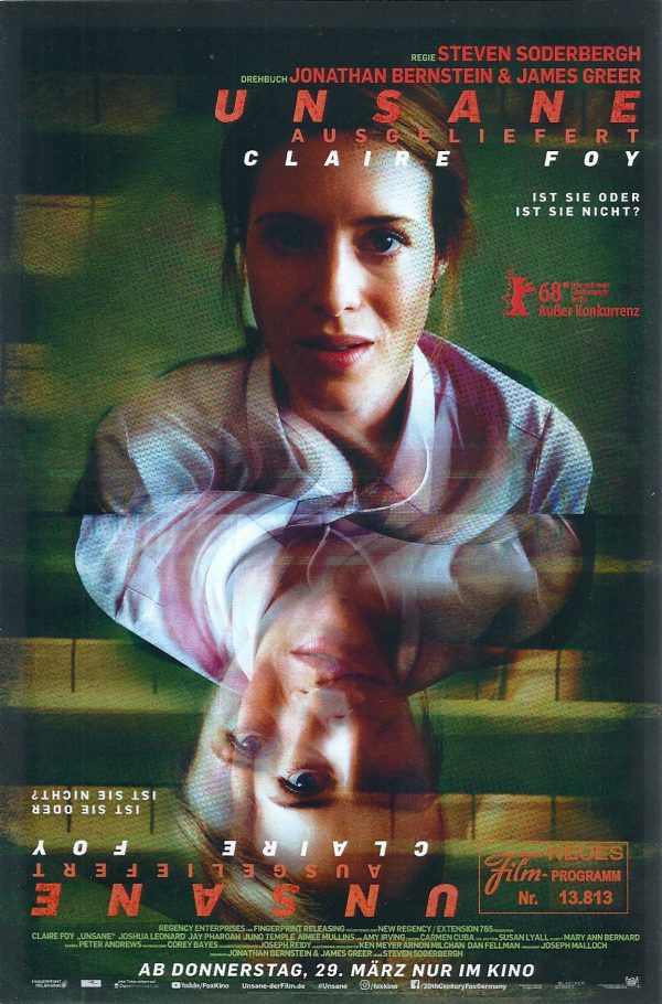13813: Unsane - Ausgeliefert ( Steven Sonderbergh ) Claire Foy, Joshua Leonard, Jay Pharoah, Juno Temple,