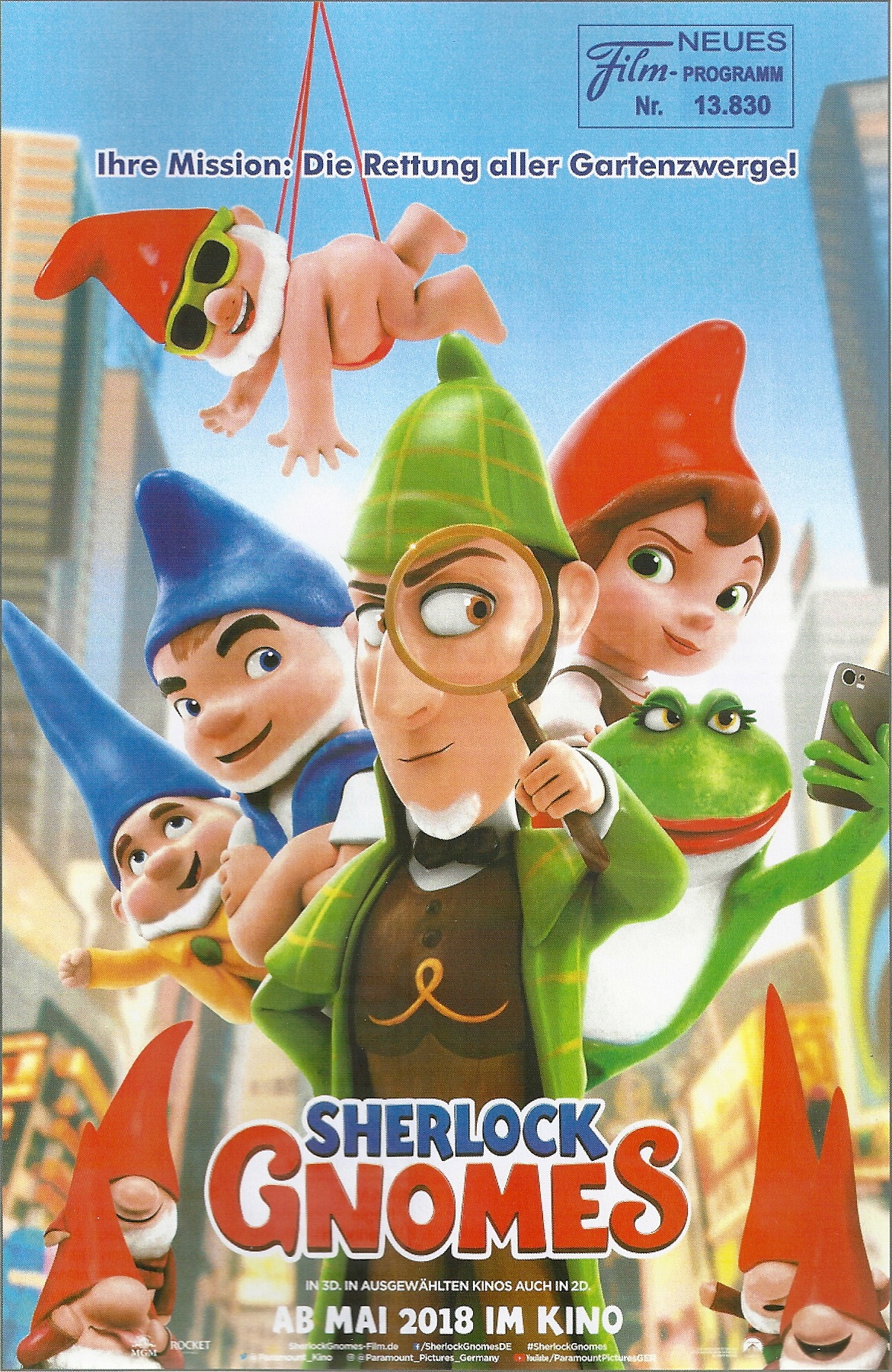 13830: Sherlock Gnomes ( John Stevenson ) Johnny Depp, James MacAvoy, Emily Blunt, Michael Caine, Maggie Smith,