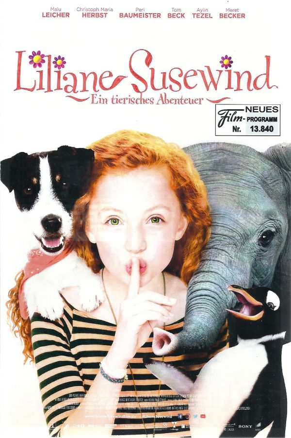 13840: Liliane Susewind - Ein tierisches Abenteuer ( Joachim Masannek ) Mulu Leicher, Christoph Maria Herbst, Meret Becker, Aylin Tezel, Tom Beck, Peri Baumeister,