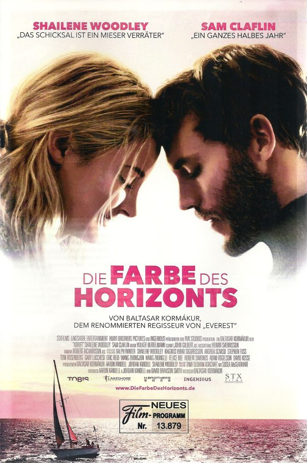 13879: Die Farbe des Horizonts ( Baltasar Kormakur ) Shailene Woodley, Sam Claflin, Grace Palmer, Tami Ashcraft, Jeffrey Thomas, Elizabeth Hawthorne,