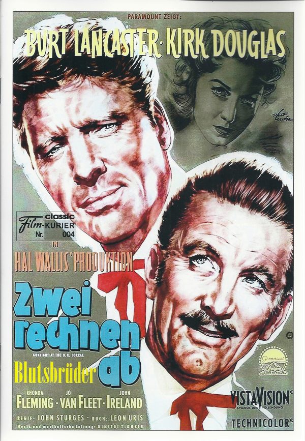 004: Zwei rechnen ab ( Gunfight at the O.K. Corral ) ( John Sturges ) Burt Lancester, Kirk Douglas, Rhonda Fleming, John Ireland, Jo Van Fleet, Dennis Hopper, John Hudson, DeForrest Kelley, Lee Van Cleef,