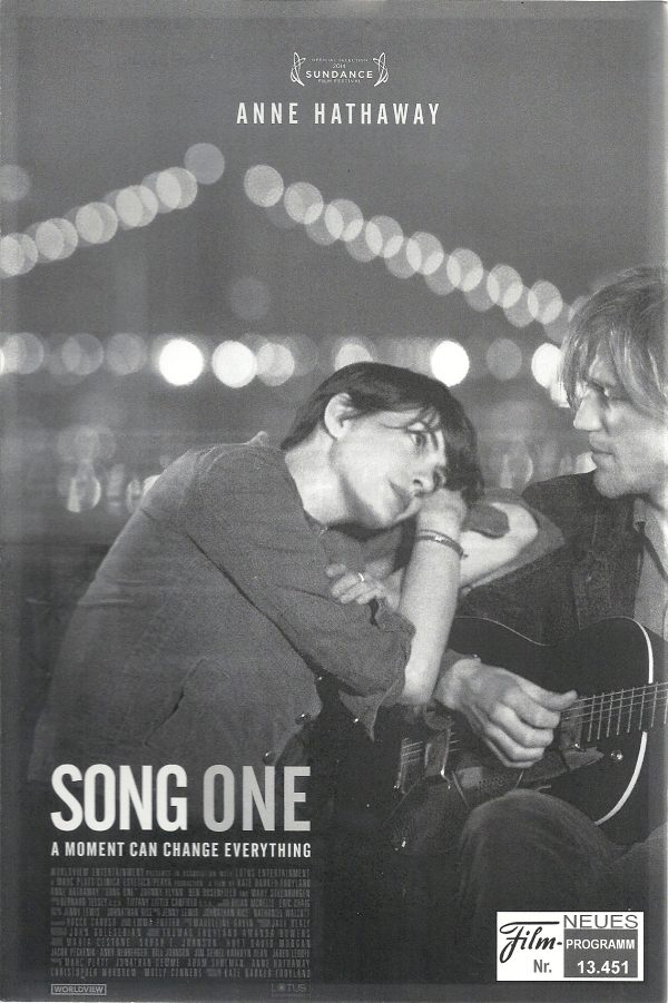 13451: Song One ( Kate Barker-Froyland ) Anne Hathaway, Mary Steenburgen, Johnny Flynn, Ben Rosenfield, Gideon Glick, Li Jun Li, Al Thompson, Shawn Parksons,
