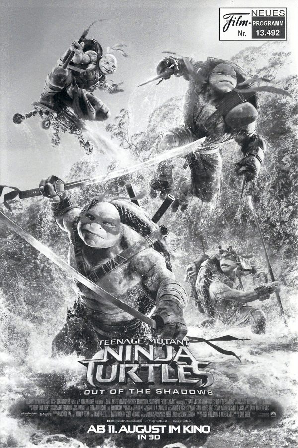 13492: Teenage Mutant Ninja Turtles ( Out of the Shadows ) ( Dave Green ) Megan Fox, Will Arnett, Alan Richson, Gary Anthony Williams, Stephen Farrelly, Brian Tee, Noel Fisher, Jeremy Howard, Tony Shalhoub, Pete Ploszek, Laura Linney, Stephen Arnell, Tyle