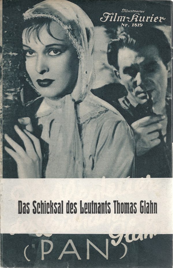 1819: Das Schicksal des Leutnants Glahn ( Pan ) ( mit Aufkleber ) Marieluise Claudius, Hilde Sessak, Christian Kayssler, Hugo Werner Kahle, Werner Schott,