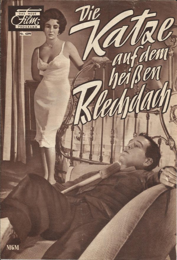 Die Katze auf dem heißen Blechdach ( Richard Brooks ) Elizabeth Taylor, Paul Newman, Bud Ives, Jack Carson, Judith Anderson, Madeleine Sherwood, Larry Gates, Vaughn Taylor