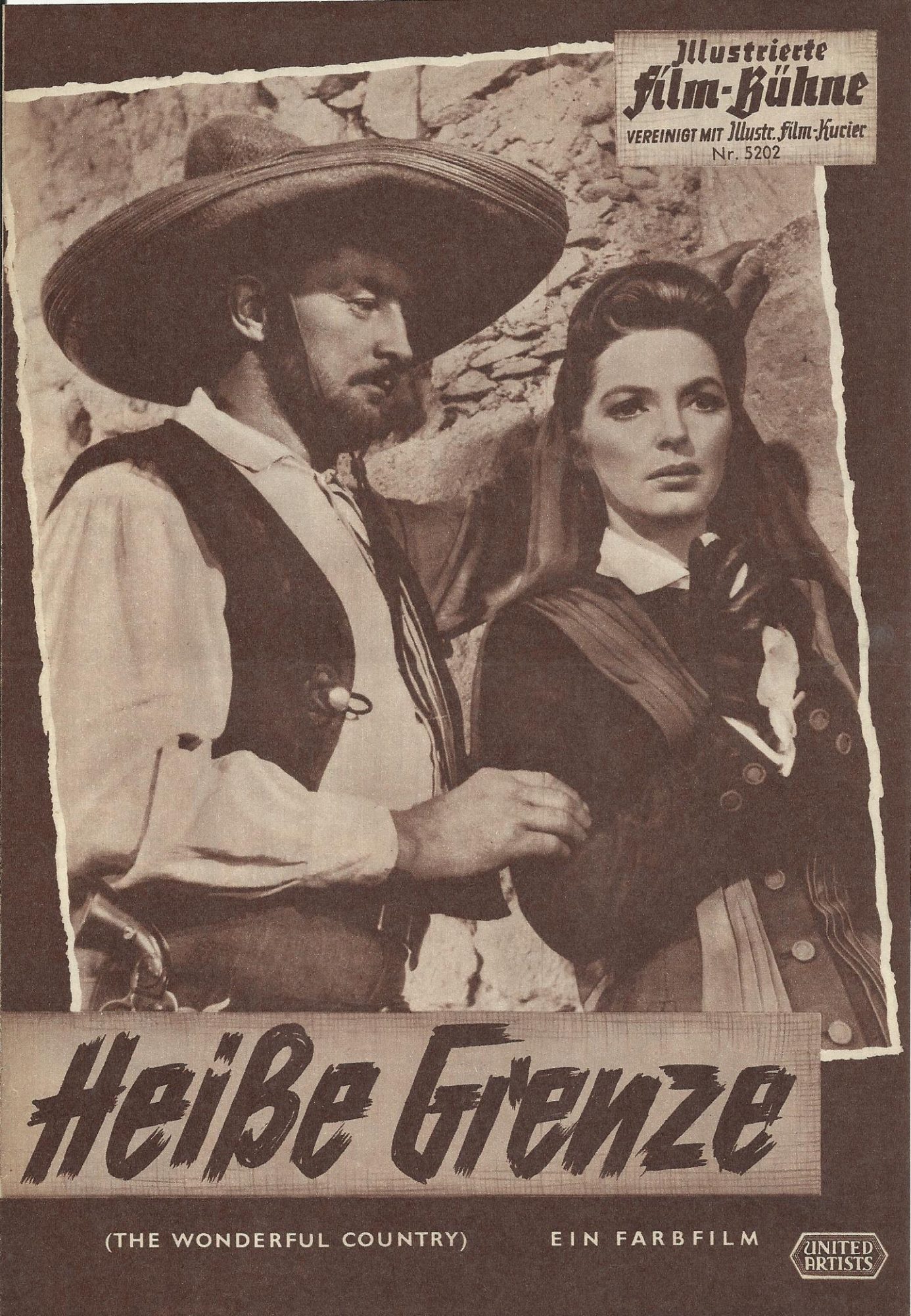 5202: Heiße Grenze ( Robert Parrish ) Robert Mitchum, Julie London, Gary Merrill, Pedro Armendariz, Jack Oakie, Albert Dekker, Charles McGraw, Leroy Satchel Paige, Victor Mendoza, Tom Lea