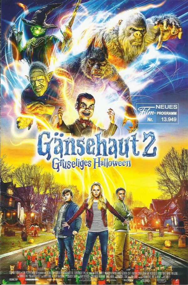 13949: Gänsehaut 2 Grüseliges Halloween ( Ari Sandel ) Wendi McLendon-Covey, Jack Black. Madison Iseman, Jeremy Ray Taylor, Shari Headley, Darin De Paul, Jessi Goei, Caleel Harris, Peyton Wich, Courtney Lauren Cummings, Kendrick Cross, Deja Dee, Ken Jeong