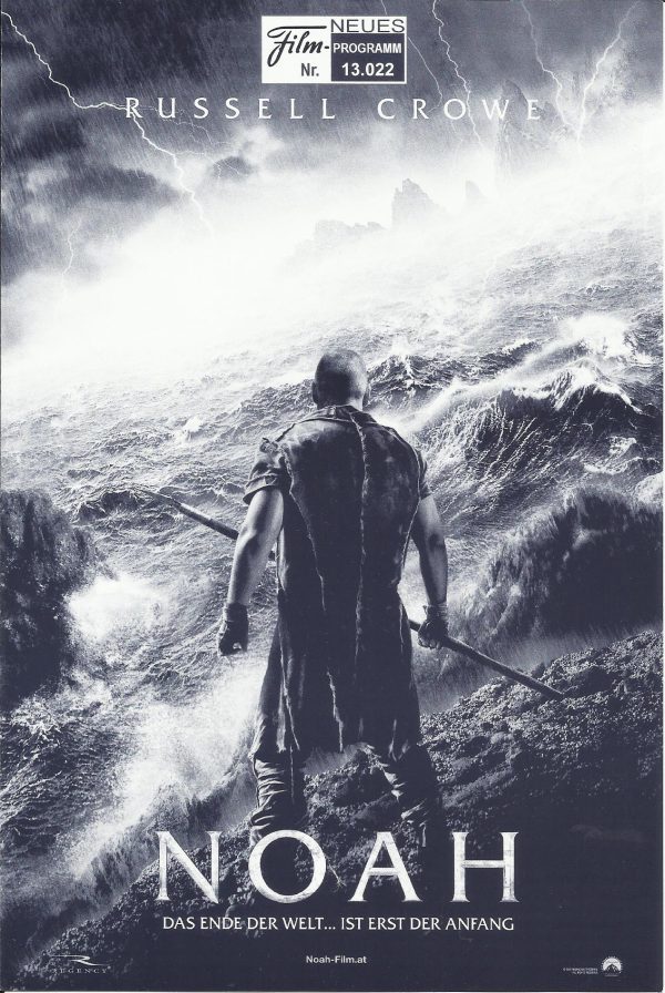 13022: Noah ( Darren Aronofsky ) Russell Crowe, Jennifer Connelly, Ray Winstone, Anthony Hopkins, Emma Watson, Logan Lerman, Douglas Booth, Nick Nolte, Mark Margolis, Kevin Durand, Leo McHugh Carroll, Marton Csokas