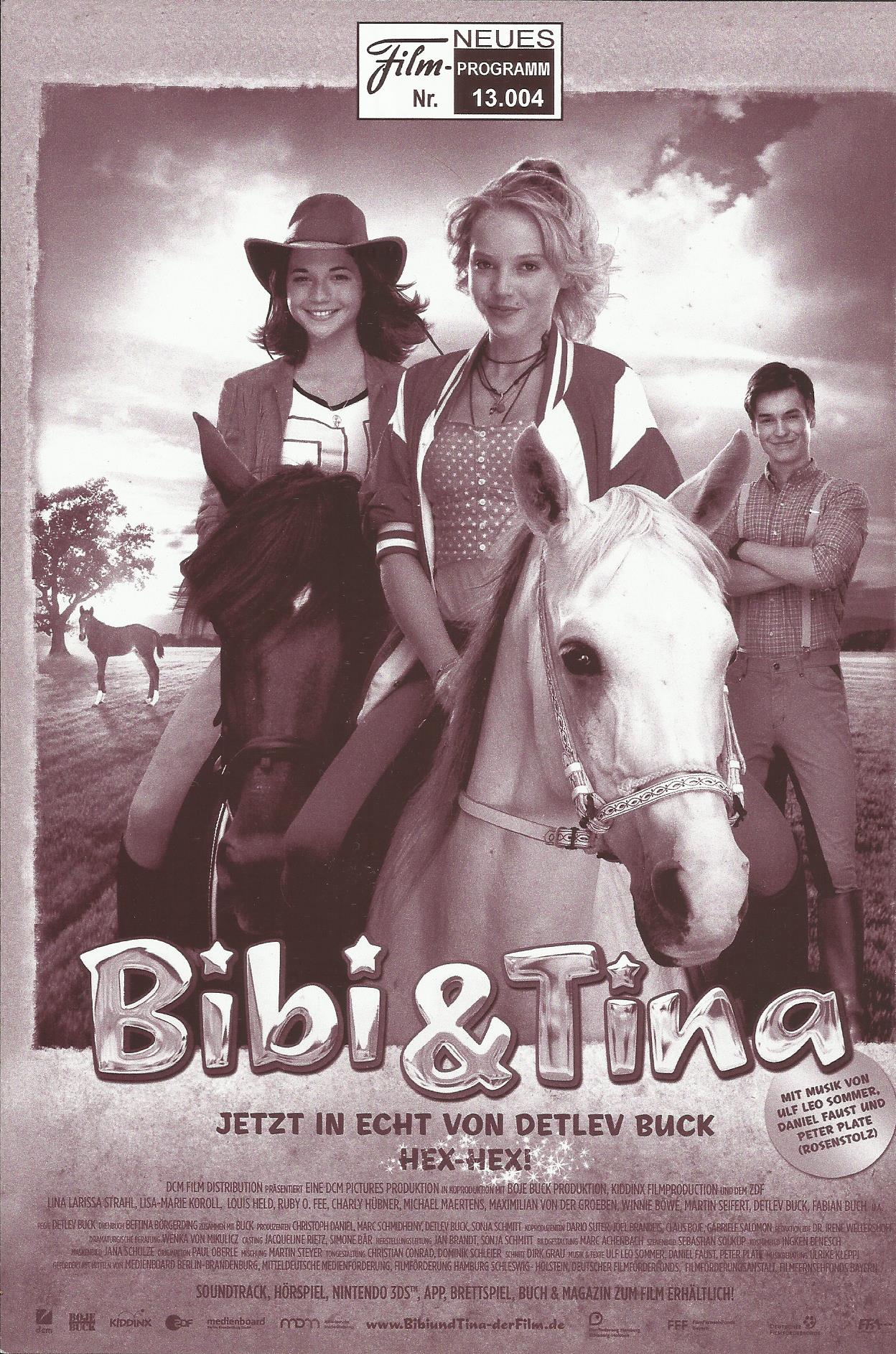 13004: Bibi & Tina ( Detlev Buck ) Charly Hübner, Ruby O. Fee, Lisa-Marie Koroll, Lina Larissa Strahl, Michael Maertens, Winnie Böwe, Martin Seifert, Louis Held, Fabian Buch, Maximilian Von Der Groeben