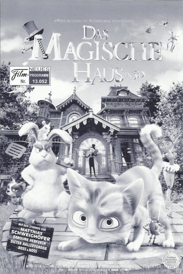 13052: Das magische Haus ( Ben Stassen, Jeremie Degruson ) Matthias Schweighöfer, Dieter Hallervorden, Karoline Herfurth, Alec Völkel, Sascha Vollmer