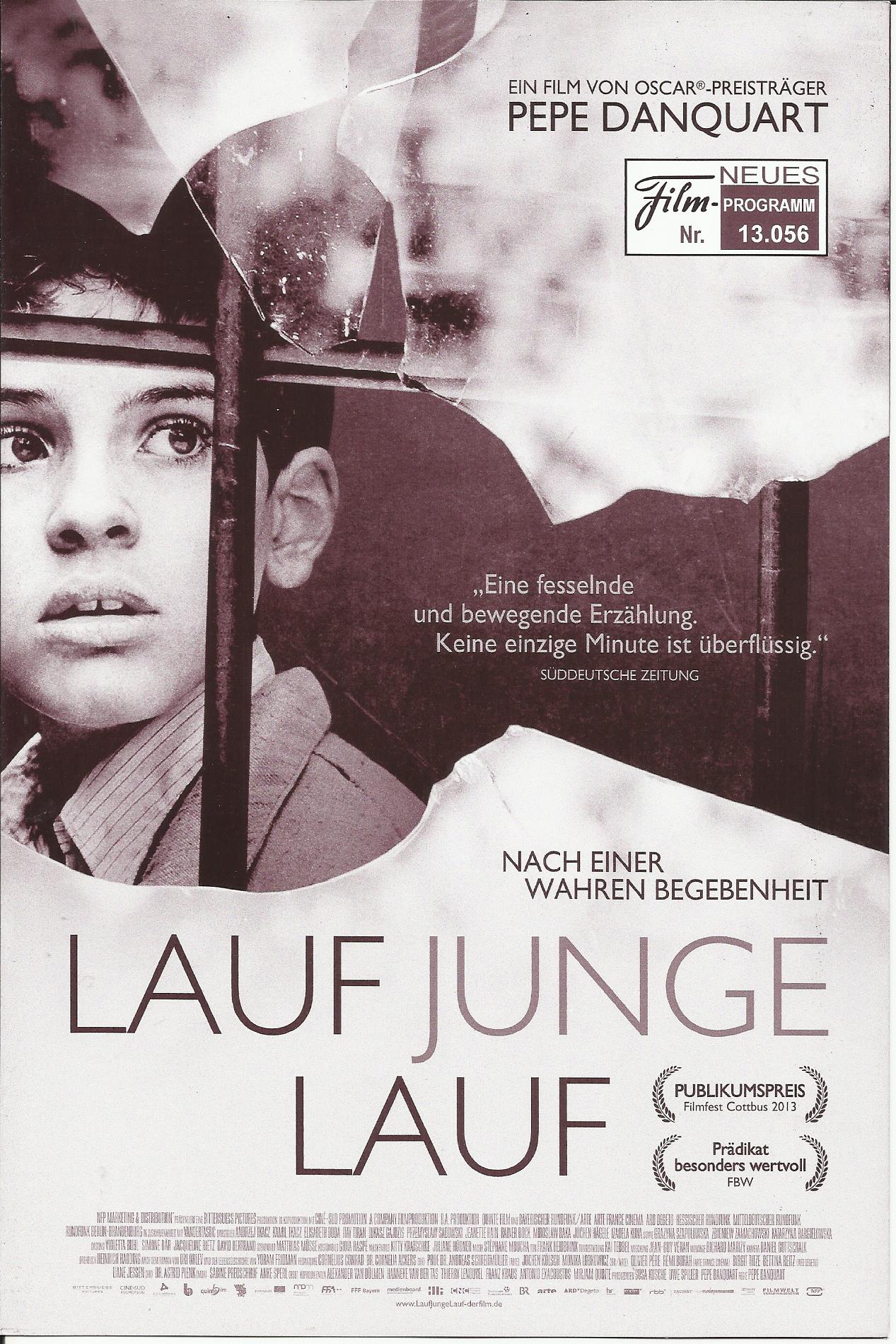 13056: Lauf Junge Lauf ( Pepe Danquart ) Andrzey und Kamil Tkacz, Elisabeth Duda, Itay Tiran, Zbigniew Zamachowski, Jeanette Hain, Lukasz Gajdzis, Rainer Bock, Grazyna Szapolowska, Miroslaw Baka, Olgierd Lukaszewicz