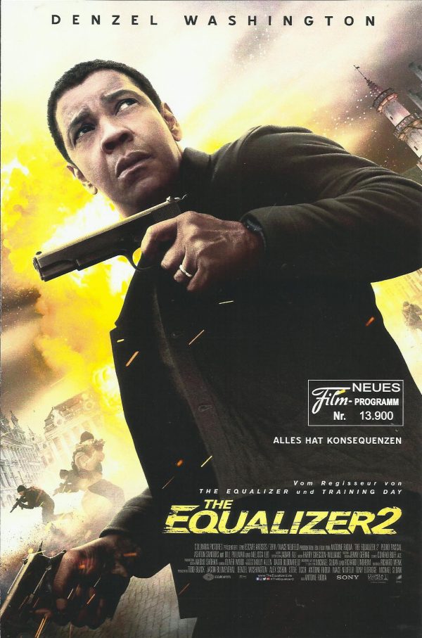 13900: The Equalizer 2 ( Antoine Fuqua ) Denzel Washington, Pedro Pascal, Ashton Sanders, Orson Bean, Bill Pullman, Melissa Leo, Jonathan Scarfe, Sakina Jaffrey, Kazy Tauginas, Garrett Golden, Adam Karst, Alican Barlas, Tamara Hickey
