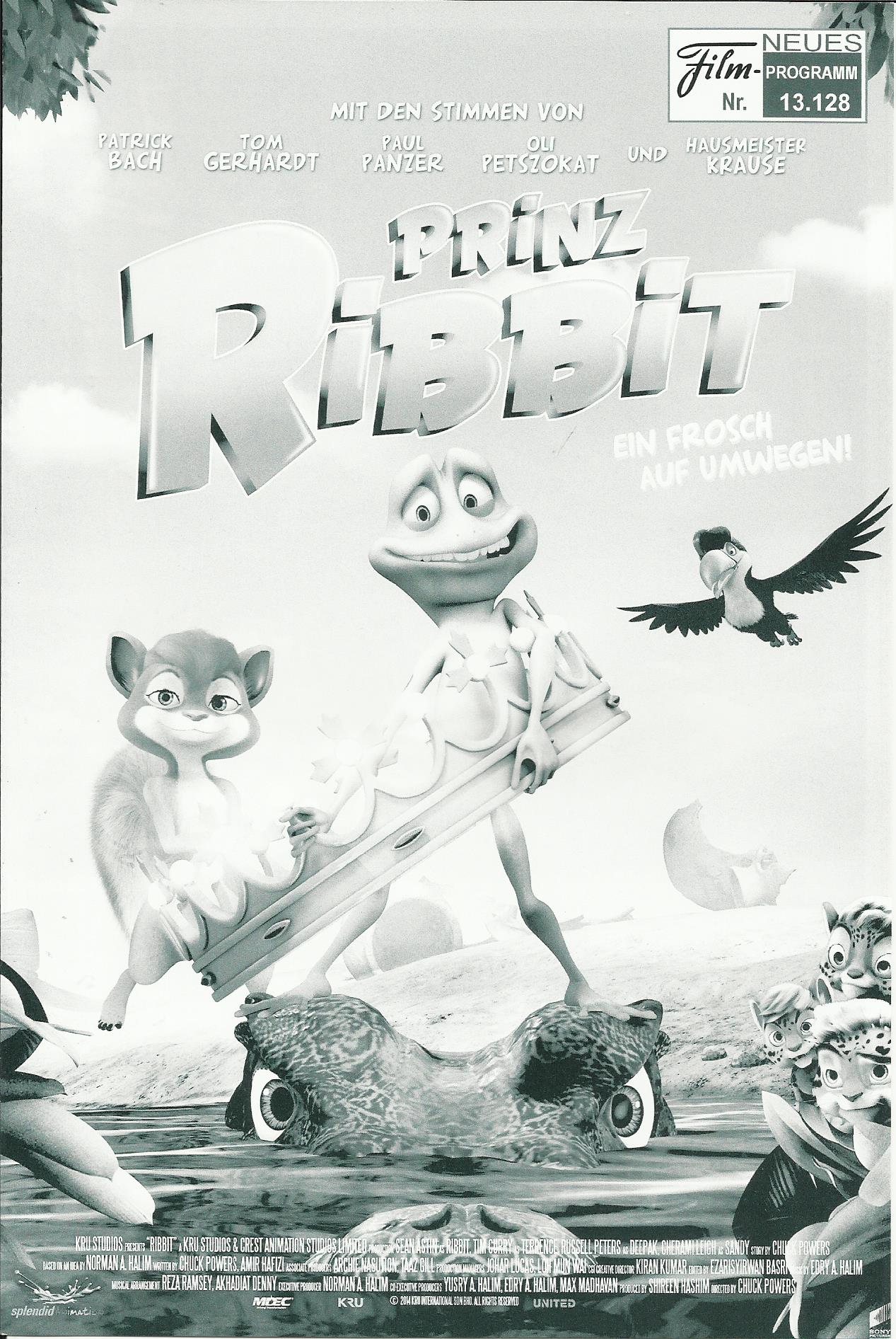 13128: Prinz Ribbit ( Chuck Powers ) Alexandra Astin, Sean Astin, Valentine Cawley, Tim Curry, Sonny Franks, Cherami Leigh, Lydia Lubon, Russell Peters, Chuck Powers, Carey Van Driest