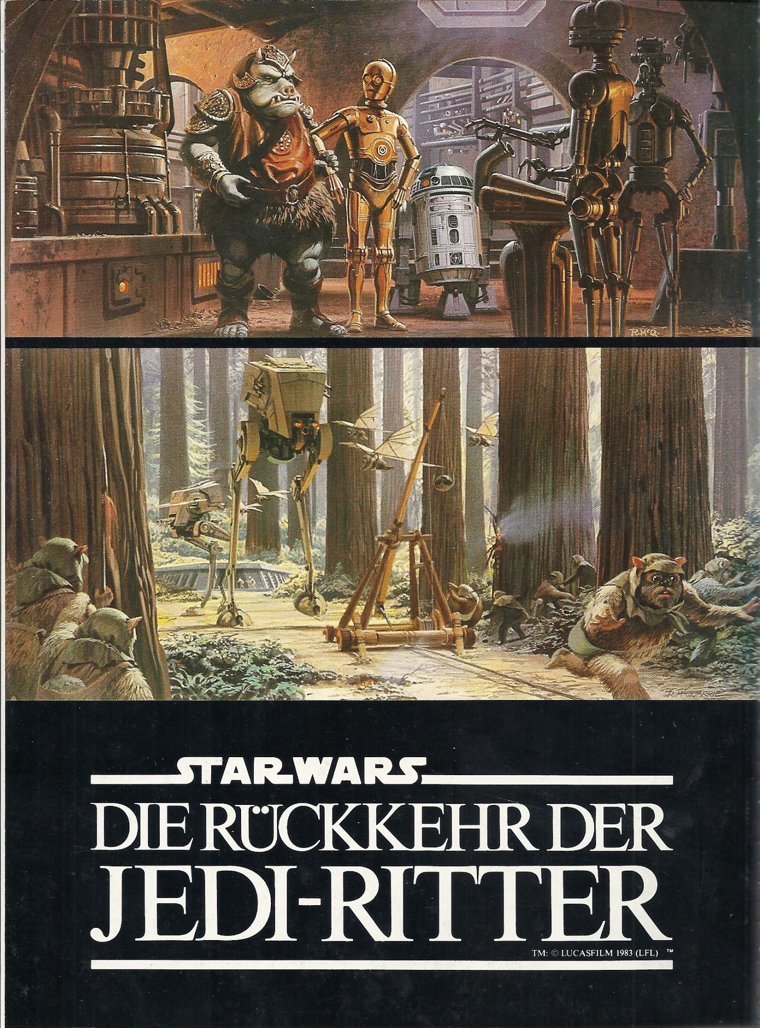 Die Rückkehr der Jedi Ritter ( George Lucas ) Mark Hamill, Carrie Fisher, Harrison Ford, Anthony Daniels, Billy de Williams, Frank Oz, David Prowse, Kenny Baker, Warwick Davis,