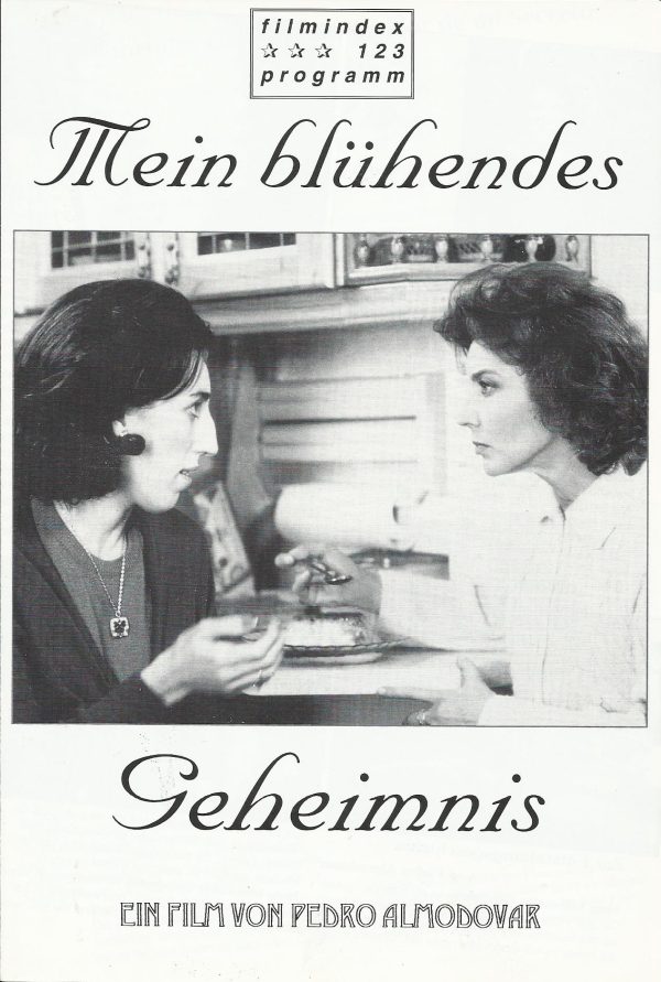 123: Mein blühendes Geheimnis ( Pedro Almodovar ) Marisa Paredes, Juan Echanove, Imanol Arias, Carmen Elias, Rossy de Palma, Chus Lampreave, Joaquin Cortes, Manuela Vargas