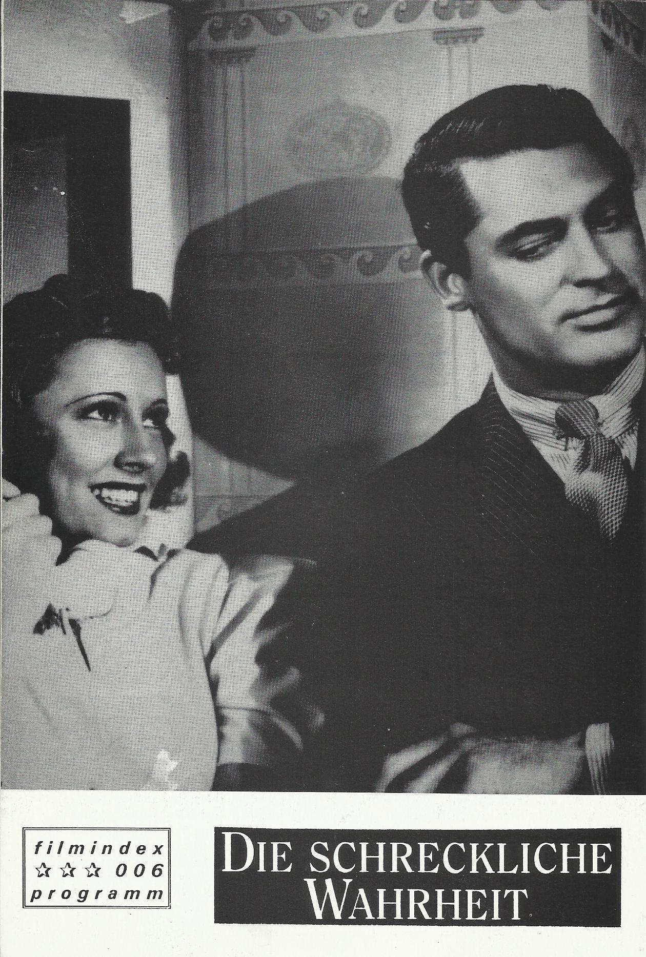 006: Die schreckliche Wahrheit ( Leo McCarey ) Cary Grant, Irene Dunne, Ralph Bellamy, Alex D´Arcy, Cecil Cunningham, Molly Lamont, Robert Warwick