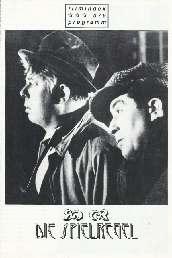 075: Die Spielregel ( Jean Renoir ) Nora Gregor, Paulette Dubost, Mila Parely, Odette Talazac, Anne Mayen,Marcel Dalio, Julien Carette, Roland Toutan, Gaston Modot, Jean Renoir