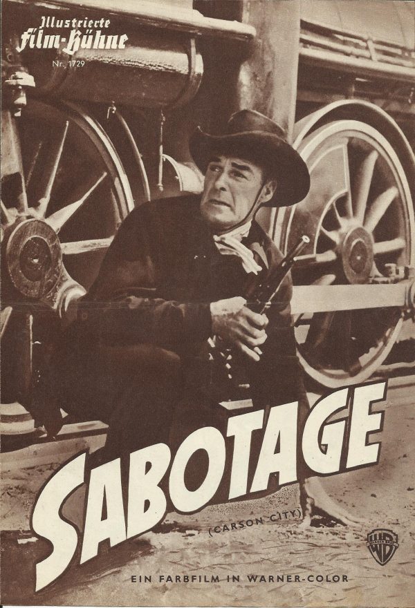 1729: Sabotage ( Andre de Toth ) Randolph Scott, Lucille Norman, Raymond Massey, Richard Webb, James Millican, Larry Keating, George Cleveland