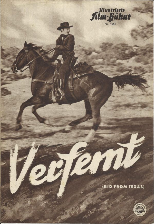 1061: Verfemt ( Kurt Neumann ) Audie Murphy, Gale Storm, Albert Dekker, Shepperd Strudwick, Will Geer, William Talman, Martin Garralaga, Robert H. Barrat, Walter Sande