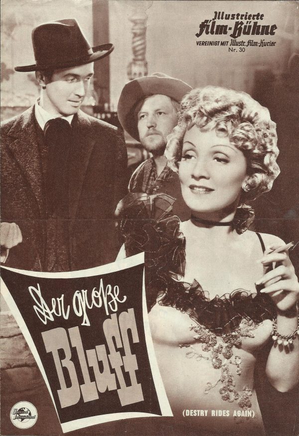 30: Der grosse Bluff ( George Marshall ) ( Grosse Ausgabe ) Marlene Dietrich, James Stewart, Charles Winninger, Mischa Auer, Brian Donlevy