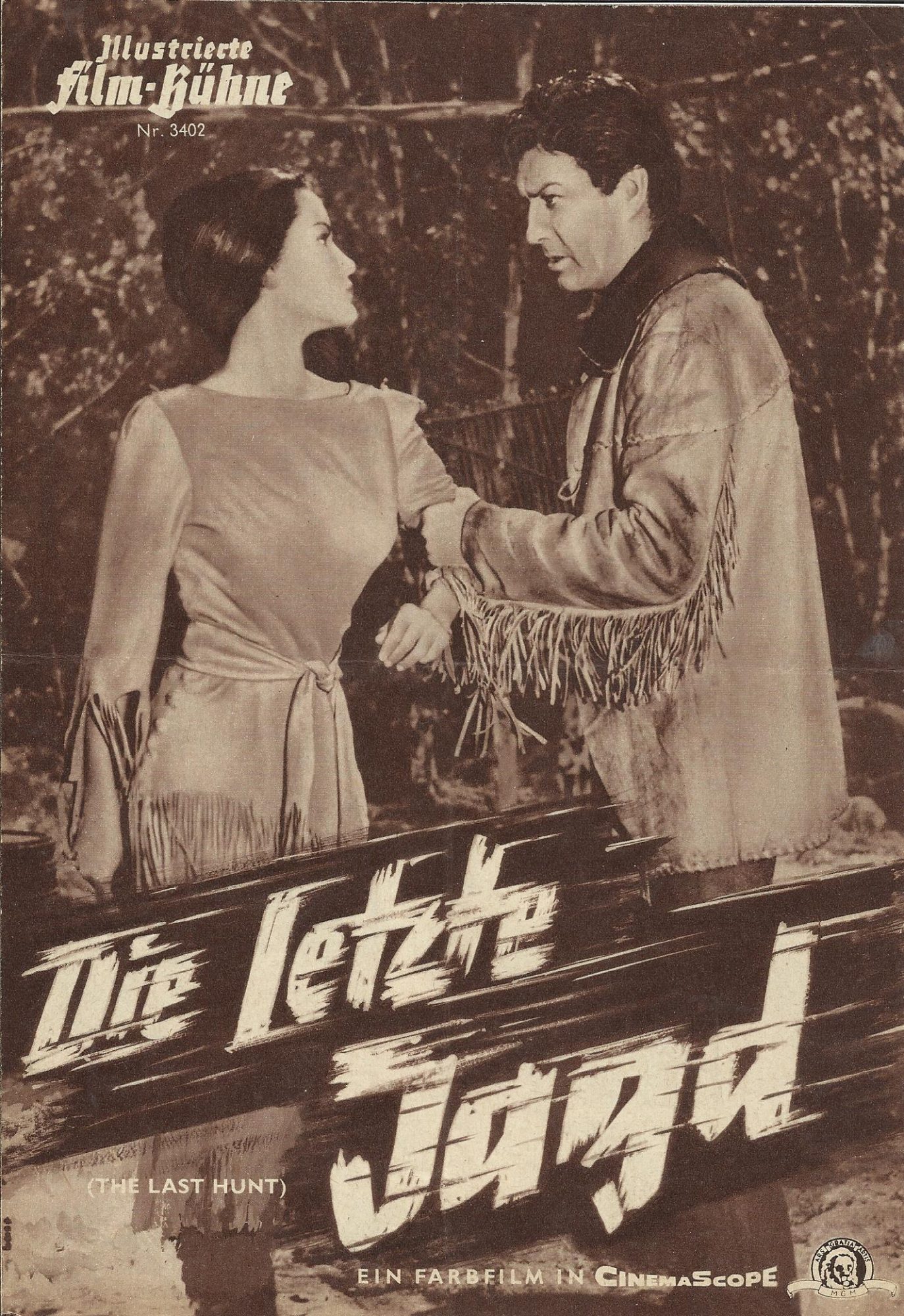 3402: Die letzte Jagd ( Richard Brooks ) Robert Taylor, Stewart Granger, Lloyd Nolan, Debra Paget, Russ Tamblyn, Constance Ford, Joe DeSantis, Ainslie Pryor, Ralph Moody, Fred Graham, Ed Lonehill